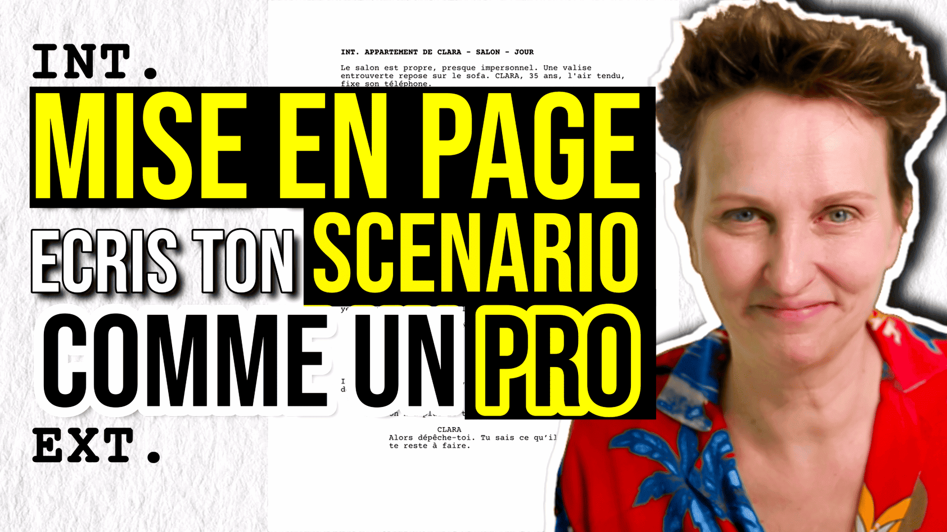 Mise en page d&rsquo;un scénario
